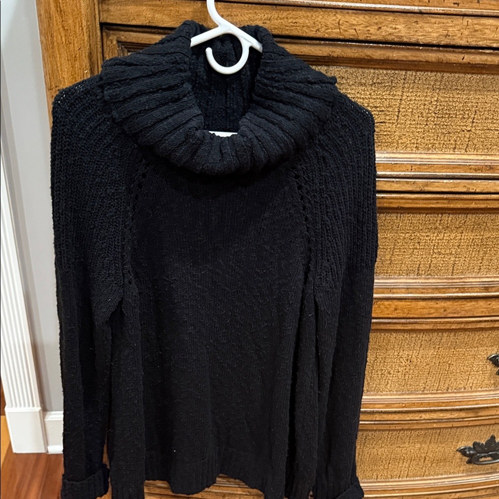 Tommy Bahama Black Cowl Neck Sweater